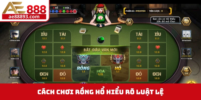 Cách chơi Rồng Hổ hiểu rõ luật lệ