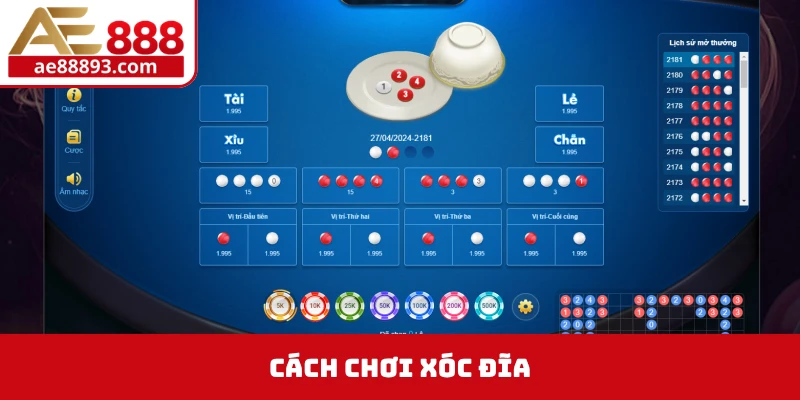 cách chơi xóc đĩa