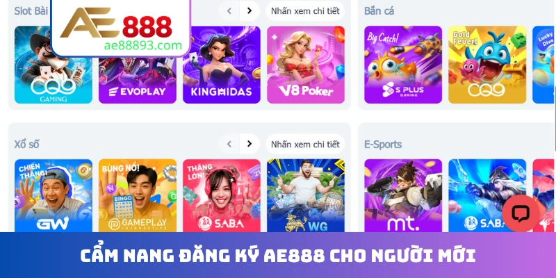 Cẩm nang đăng ký AE888 cho người mới