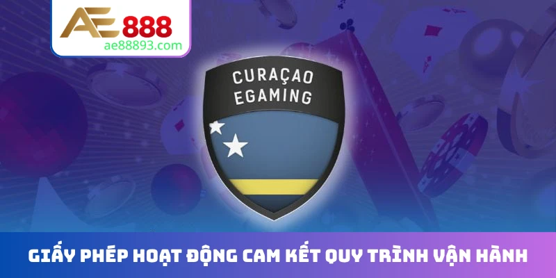 Giấy phép hoạt động cam kết quy trình vận hành